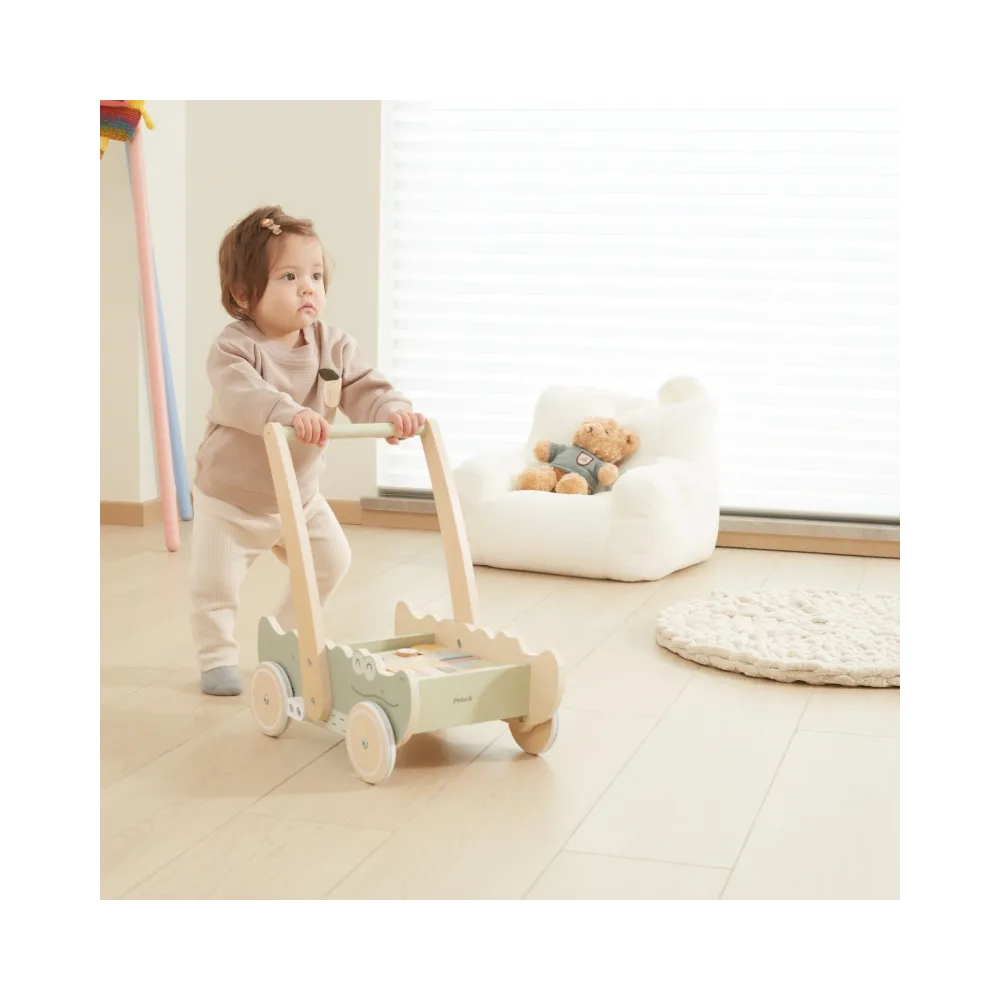 Viga Drewniany Wózek Na Klocki Pchacz