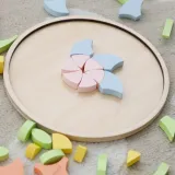 CLASSIC WORLD Pastelowa Mandala Układanka Montessori Mozaika Kwiaty