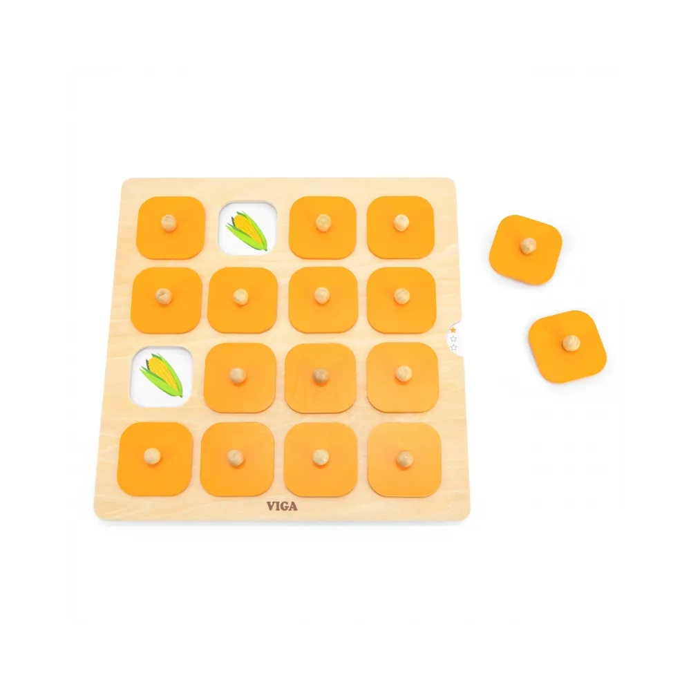 Viga Memory Gra Pamięciowa Zgadnij Obrazki 10 Kart Montessori