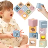 VIGA Drewniane Klocki Sensoryczne PolarB