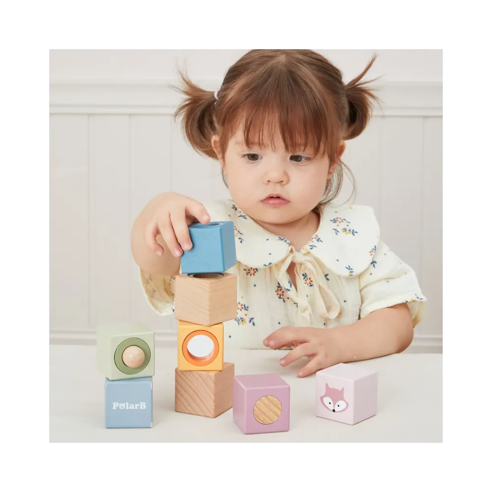 VIGA Drewniane Klocki Sensoryczne PolarB