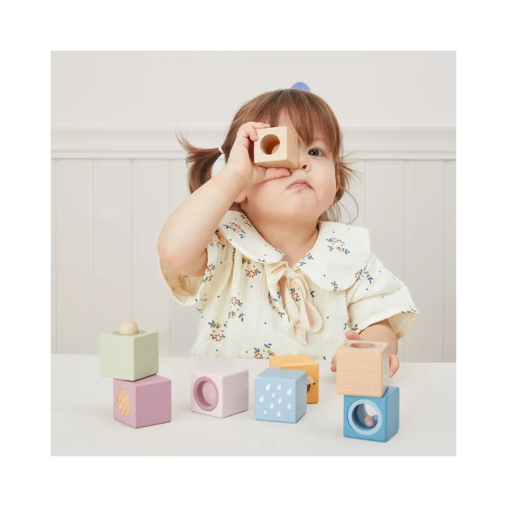 VIGA Drewniane Klocki Sensoryczne PolarB