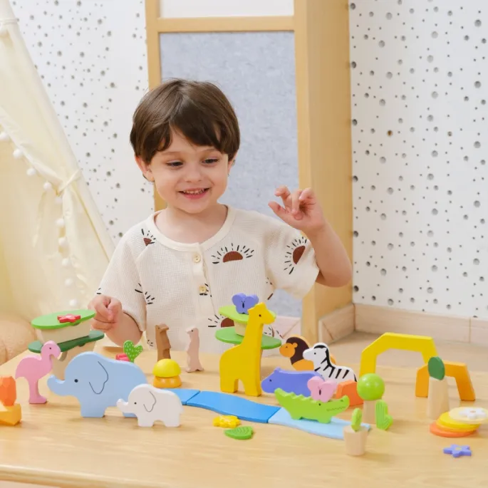 Klocki edukacyjne wspierające rozwój dzieci