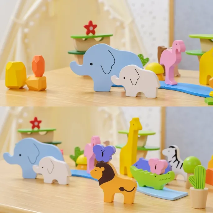 Tropikalne klocki do kreatywnej zabawy i nauki