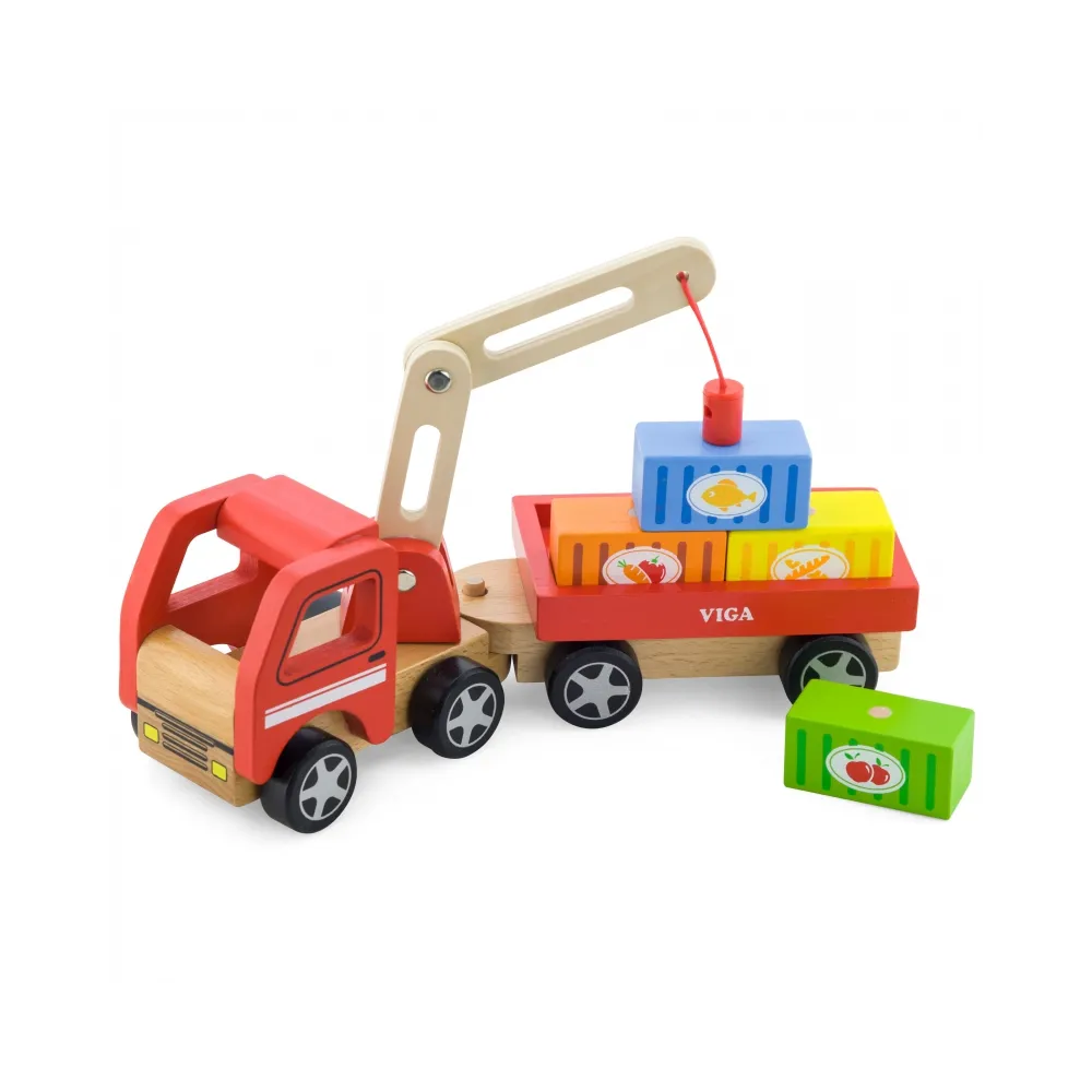 Ruchome ramię drewnianego dźwigu od Viga Toys