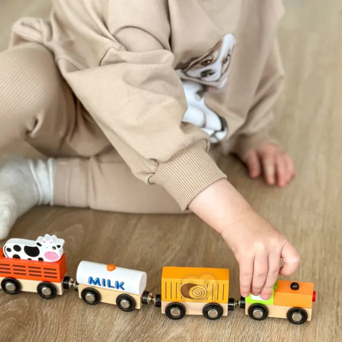 Zestaw akcesoriów do kolejki dla małych odkrywców