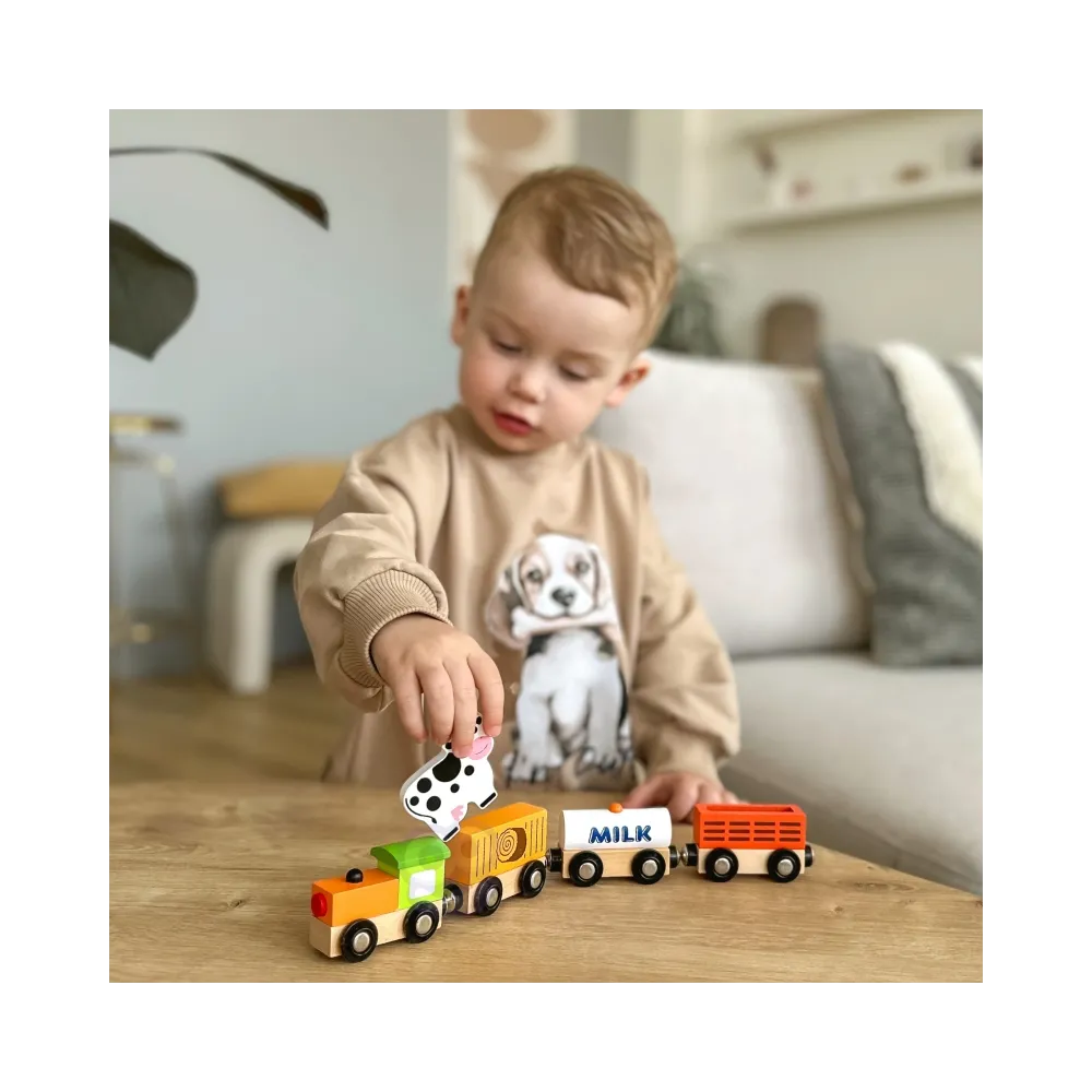 VIGA Zestaw akcesoriów do kolejki - pociąg rolniczy