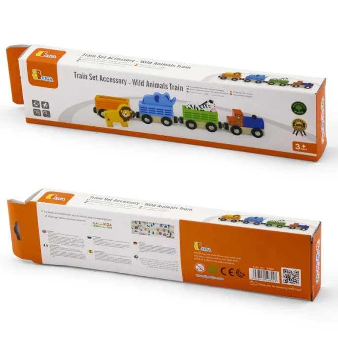 Pociąg z zwierzętami - idealna zabawka dla maluchów.