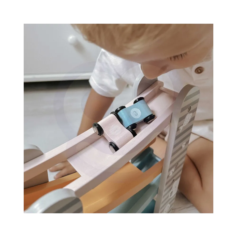 VIGA PolarB Drewniana Zjeżdżalnia Dla Samochodzików Tor Wyścigowy