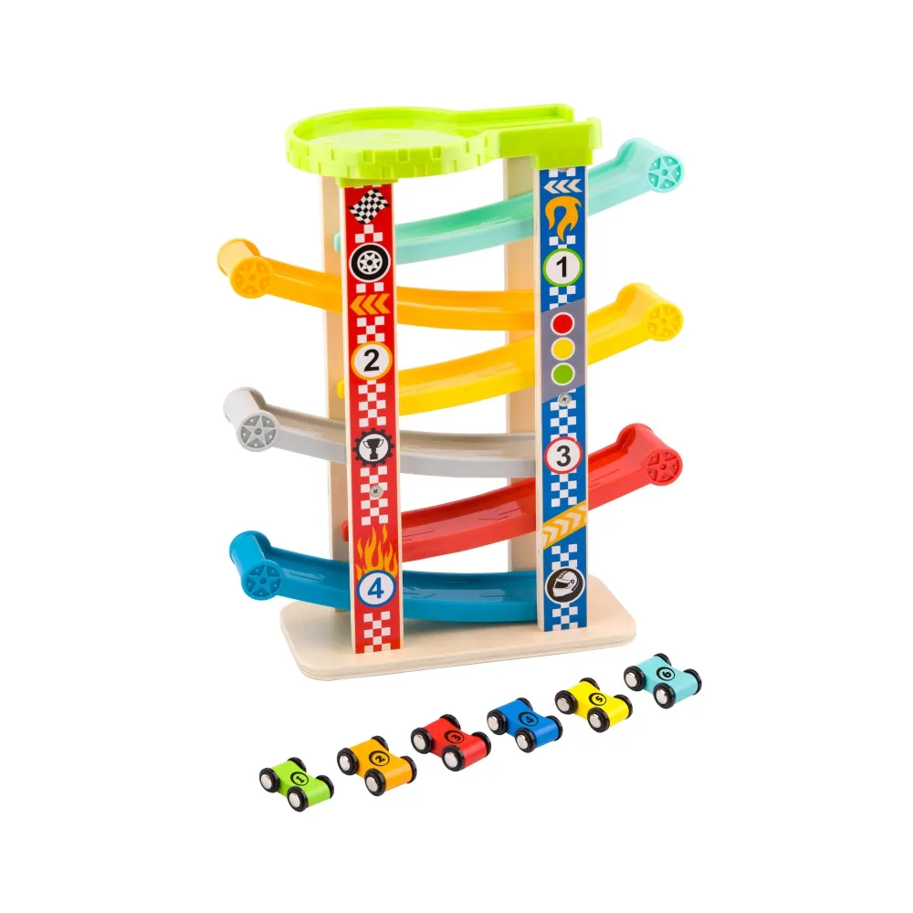 TOOKY TOY Kolorowa Zjeżdżalnia Tor Dla Samochodów