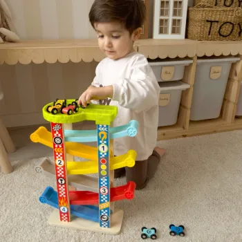 TOOKY TOY Kolorowa Zjeżdżalnia Tor Dla Samochodów