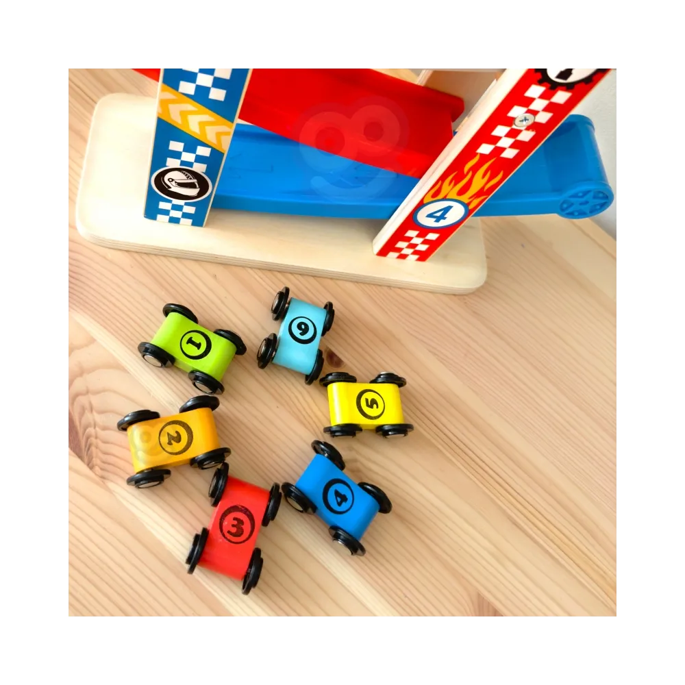 TOOKY TOY Kolorowa Zjeżdżalnia Tor Dla Samochodów