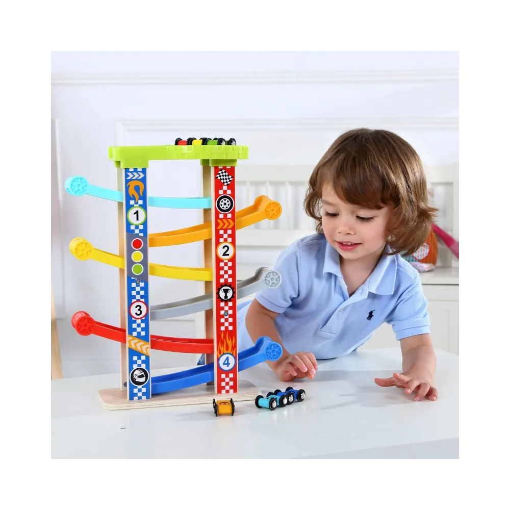 TOOKY TOY Kolorowa Zjeżdżalnia Tor Dla Samochodów
