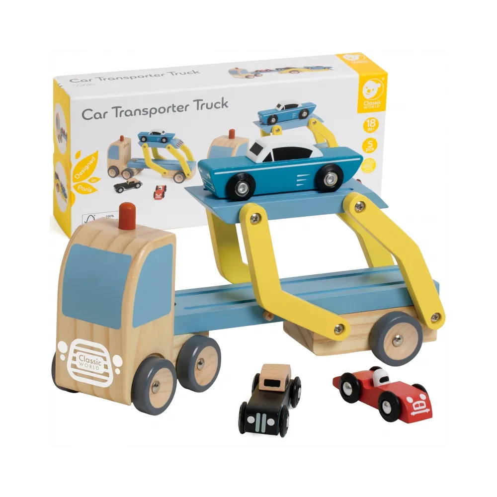 Laweta drogowa z ruchomą platformą do transportu samochodów