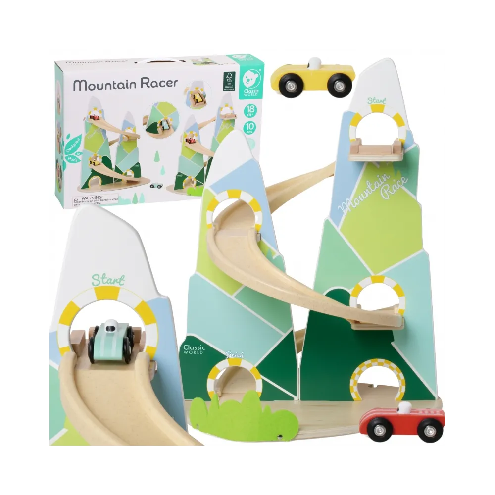 CLASSIC WORLD Drewniany Tor Samochodowy "Górski Wyścig"