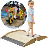 CLASSIC WORLD EDU Drewniany Mostek Rampowy Najazd Droga Tor dla Rowerów