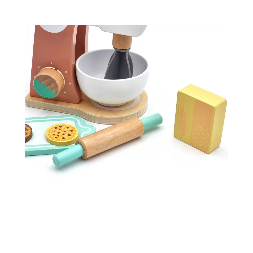 TOOKY TOY Drewniany Mikser Zestaw dla Dzieci + Akcesoria