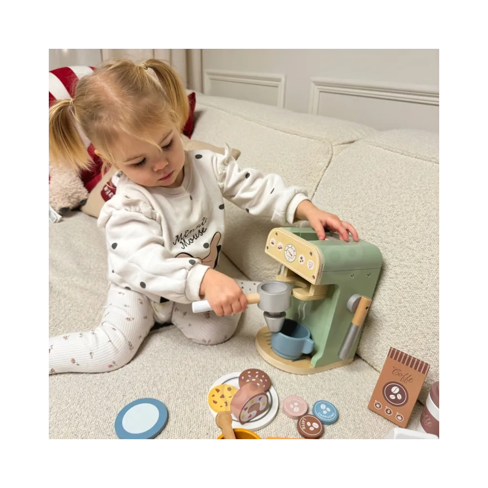 WOOPIE GREEN Drewniany Ekspres do Kawy Cukiernia Barista 25 el.