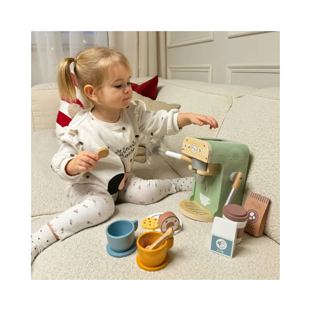 WOOPIE GREEN Drewniany Ekspres do Kawy Cukiernia Barista 25 el.