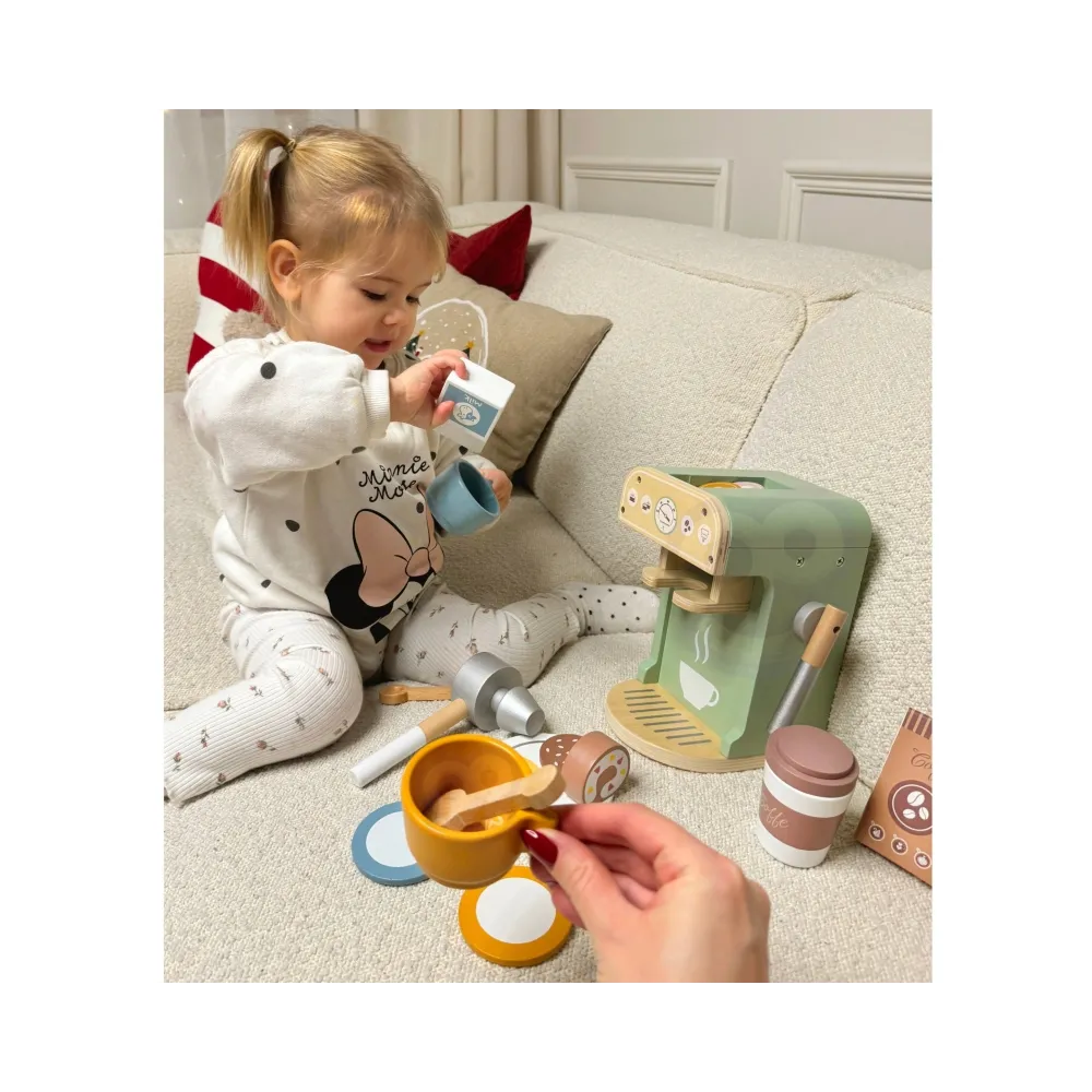 WOOPIE GREEN Drewniany Ekspres do Kawy Cukiernia Barista 25 el.