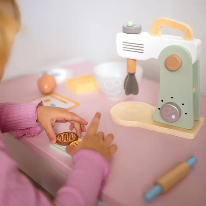 Zestaw do gotowania z drewnianymi elementami