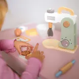 WOOPIE GREEN Drewniany Mikser Kuchenny Blender z Akcesoriami 11 el.