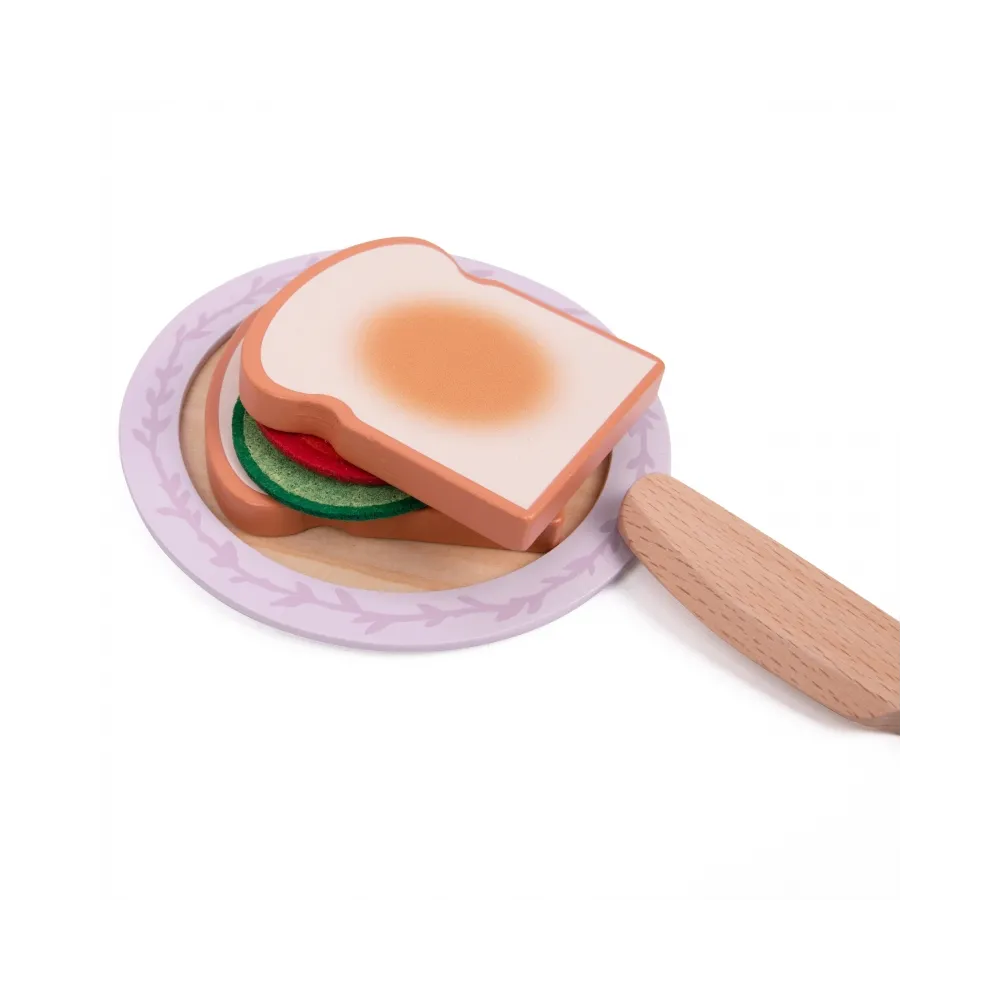 CLASSIC WORLD Drewniany Toster Śniadaniowy z Akcesoriami 13 el.