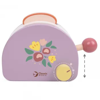 CLASSIC WORLD Drewniany Toster Śniadaniowy z Akcesoriami 13 el.