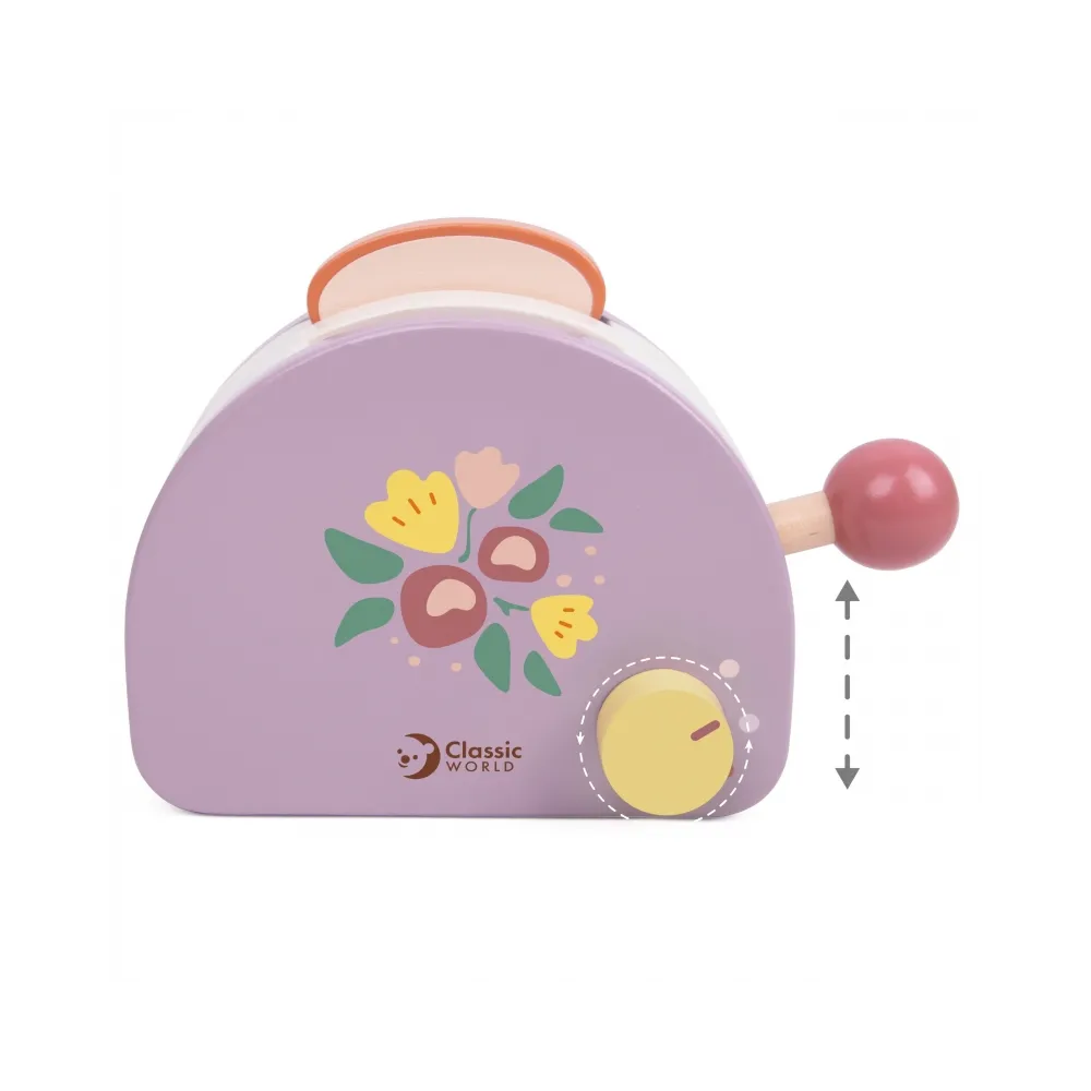 CLASSIC WORLD Drewniany Toster Śniadaniowy z Akcesoriami 13 el.