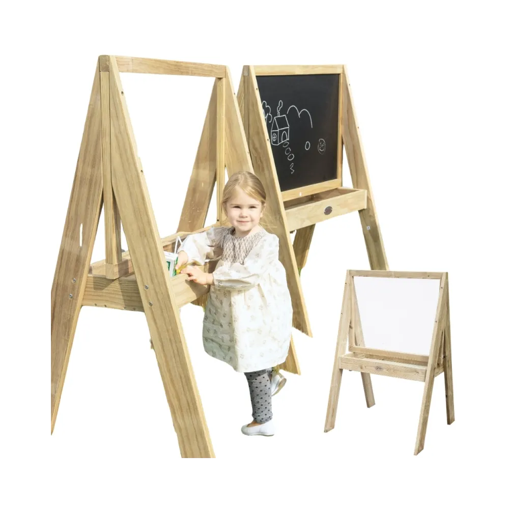 Drewniana sztaluga edukacyjna dla małych artystów