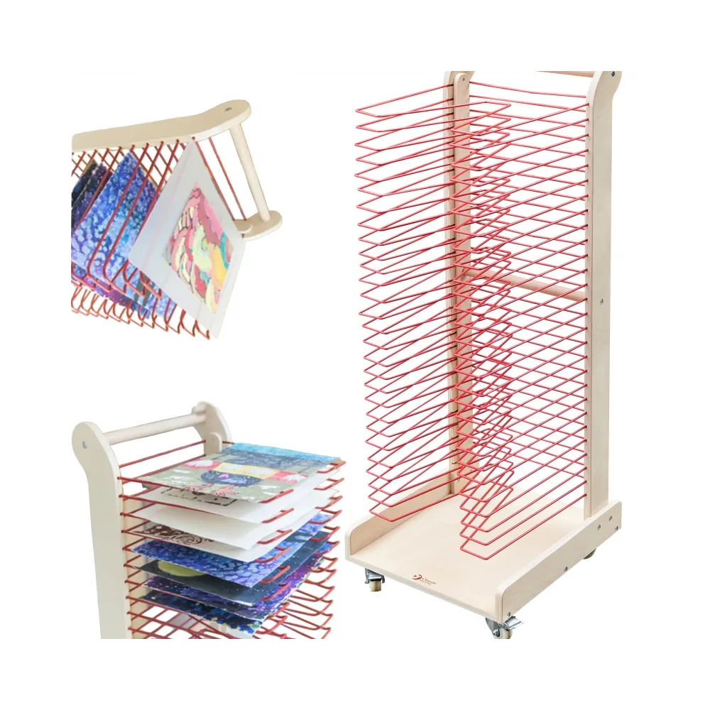 CLASSIC WORLD EDU Stojak do Suszenia Prac Plastycznych - 30 Poziomów