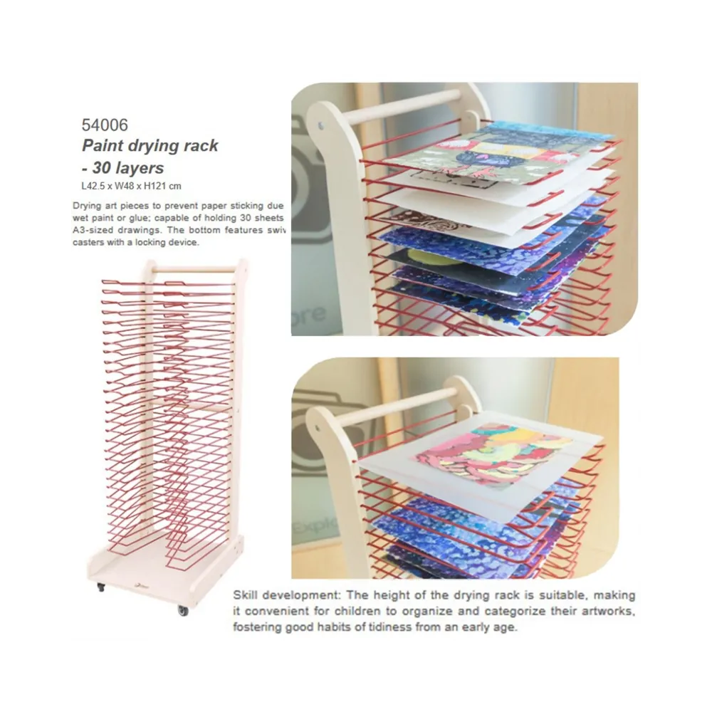 CLASSIC WORLD EDU Stojak do Suszenia Prac Plastycznych - 30 Poziomów