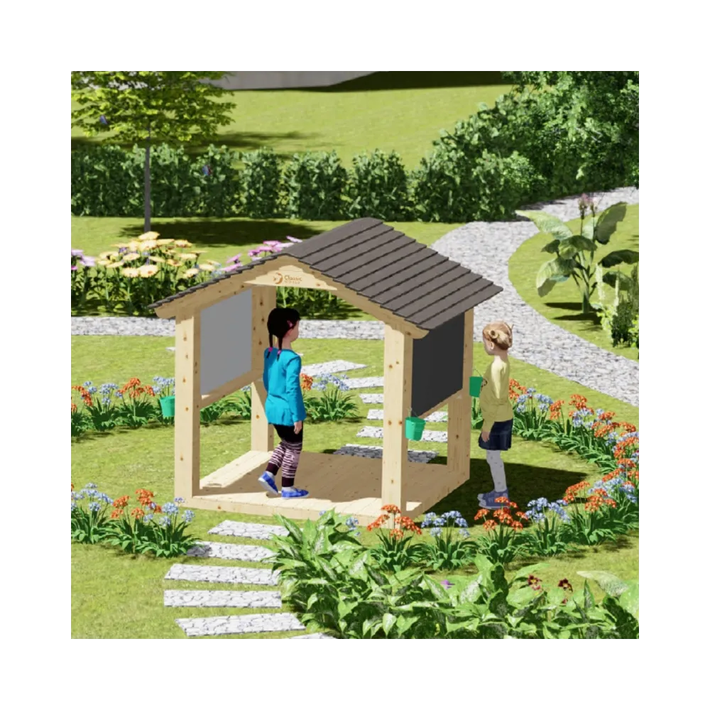 CLASSIC WORLD EDU Drewniana Tablica Dwustronna Kredowa- Magnetyczna Edukacyjna