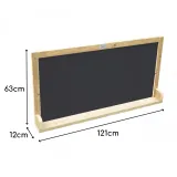 CLASSIC WORLD EDU Drewniana Tablica Dwustronna Kredowa- Magnetyczna Edukacyjna