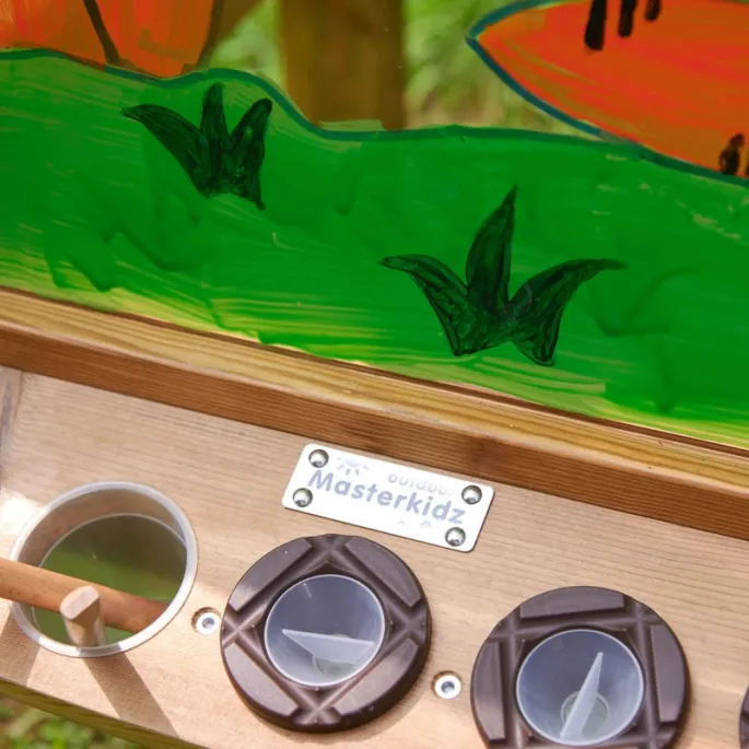 Tablica edukacyjna zachęcająca do kreatywności i eksperymentowania.