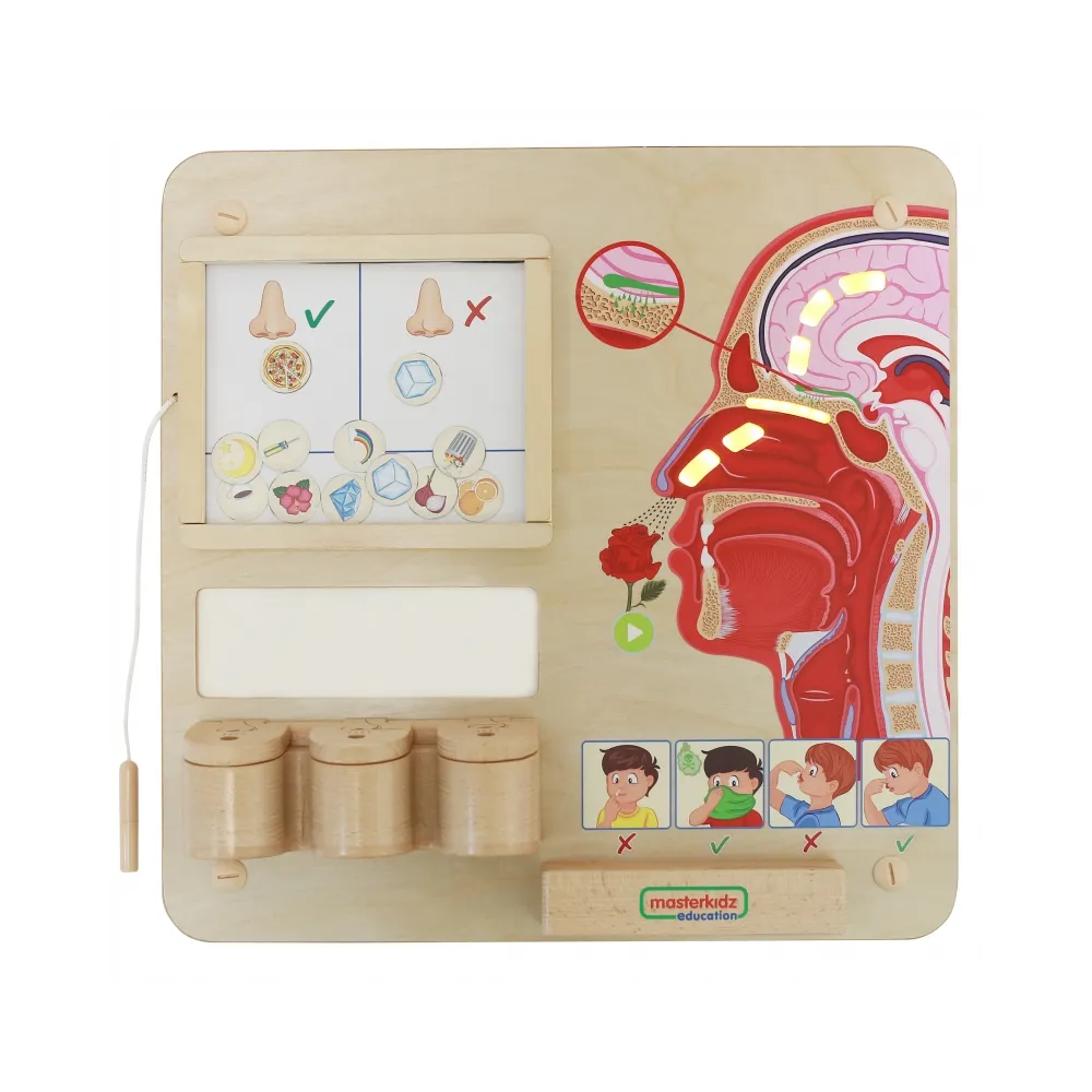 MASTERKIDZ Tablica Edukacyjna Zmysł Węchu Montessori
