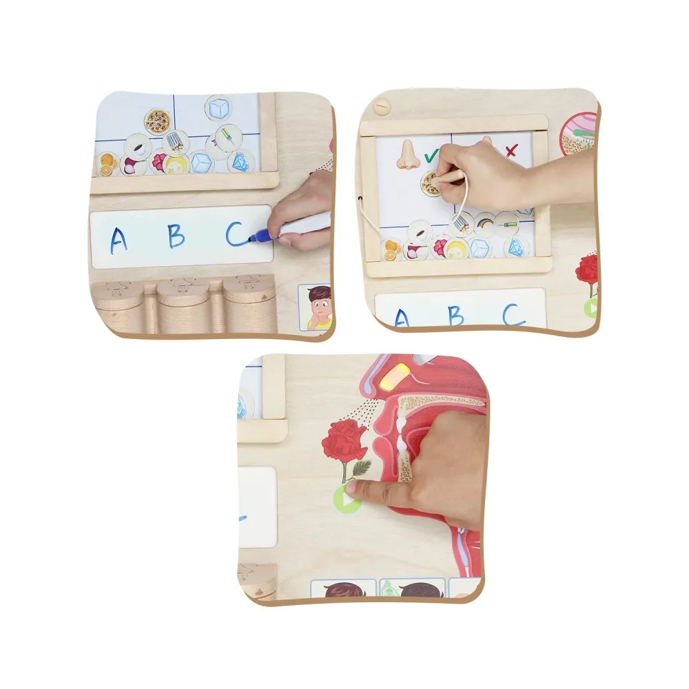 MASTERKIDZ Tablica Edukacyjna Zmysł Węchu Montessori