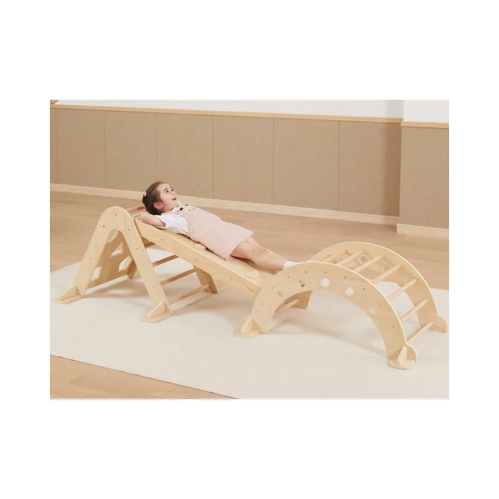 VIGA Drewniany Bujak Naturalny Montessori