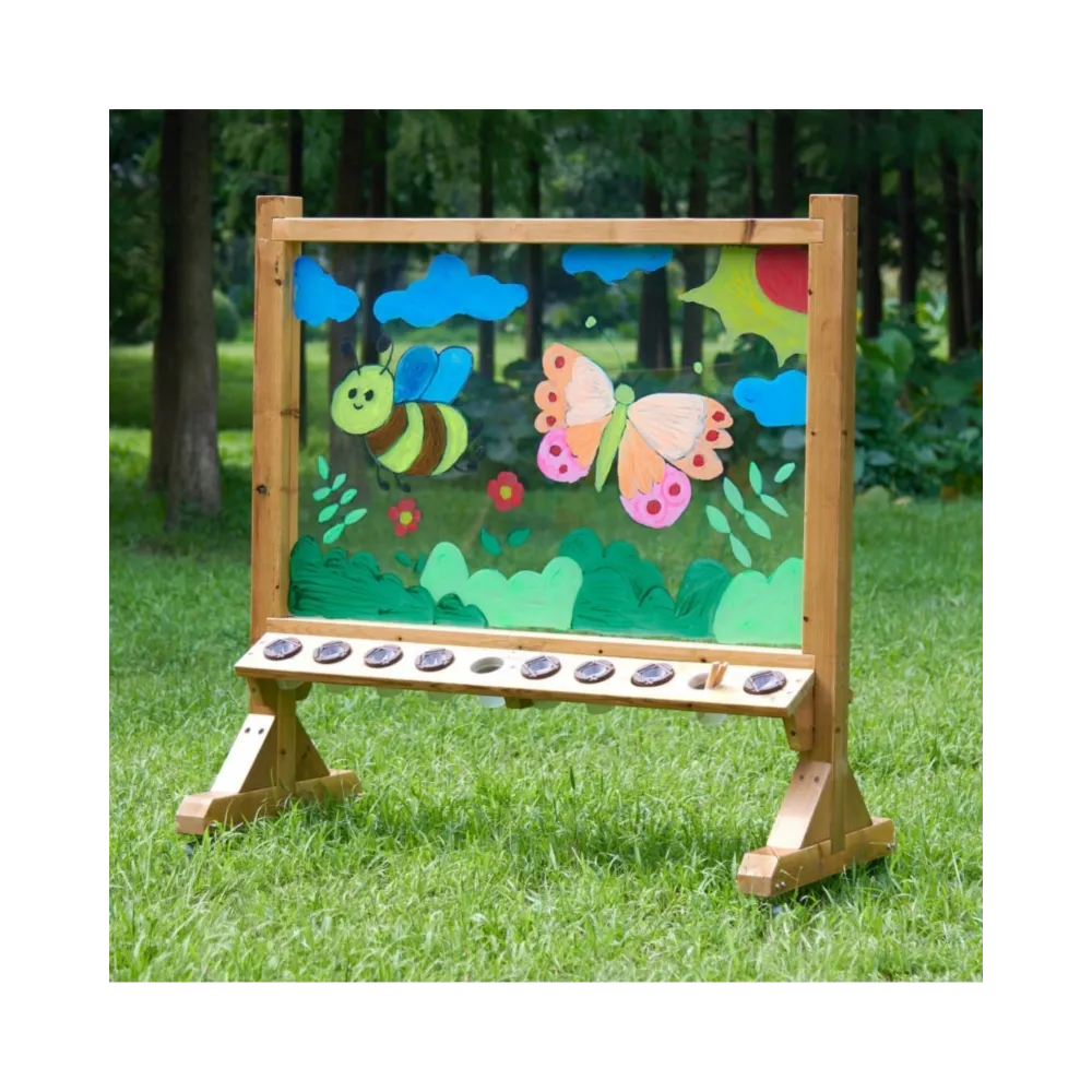 MASTERKIDZ Przezroczysta Akrylowa Tablica Malarska + Kubeczki