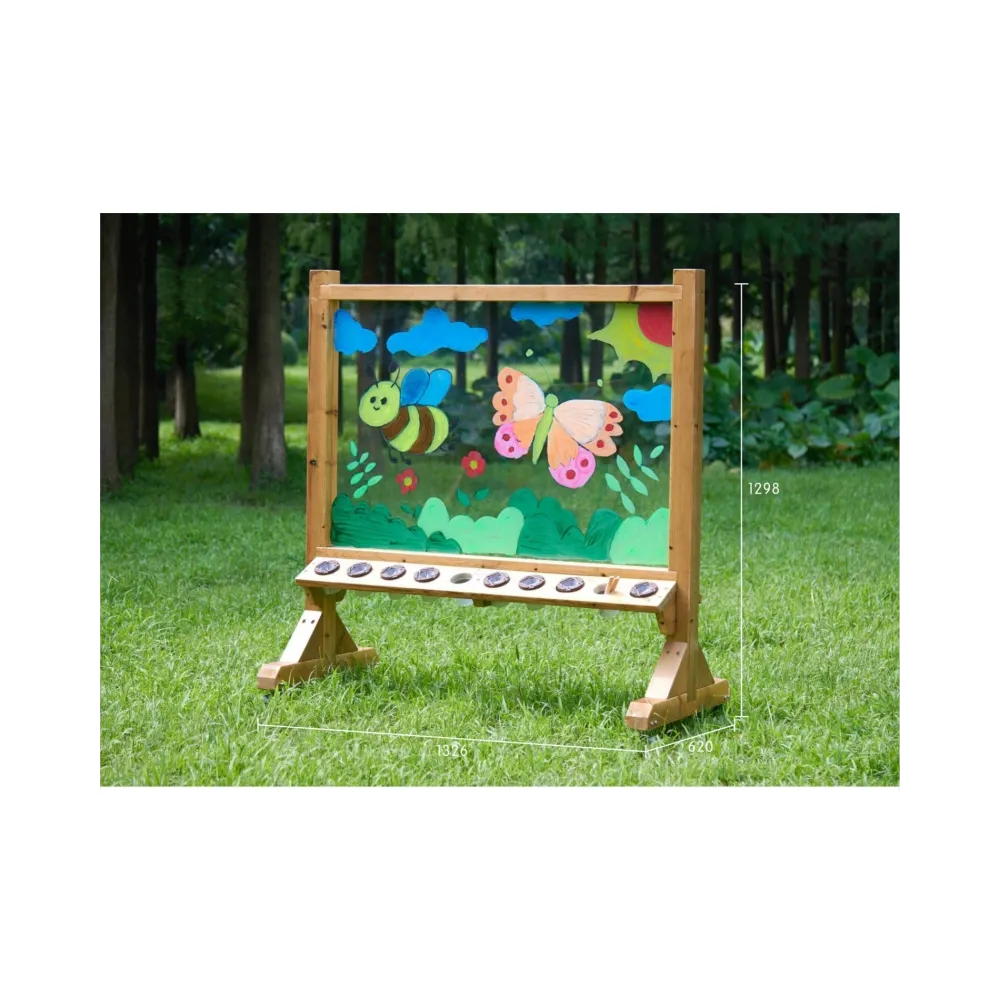 MASTERKIDZ Przezroczysta Akrylowa Tablica Malarska + Kubeczki