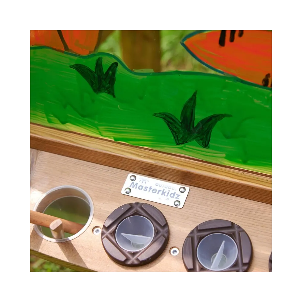 MASTERKIDZ 4 Stronna Tablica Przezroczysta Akrylowa Do Malowania + Kubeczki