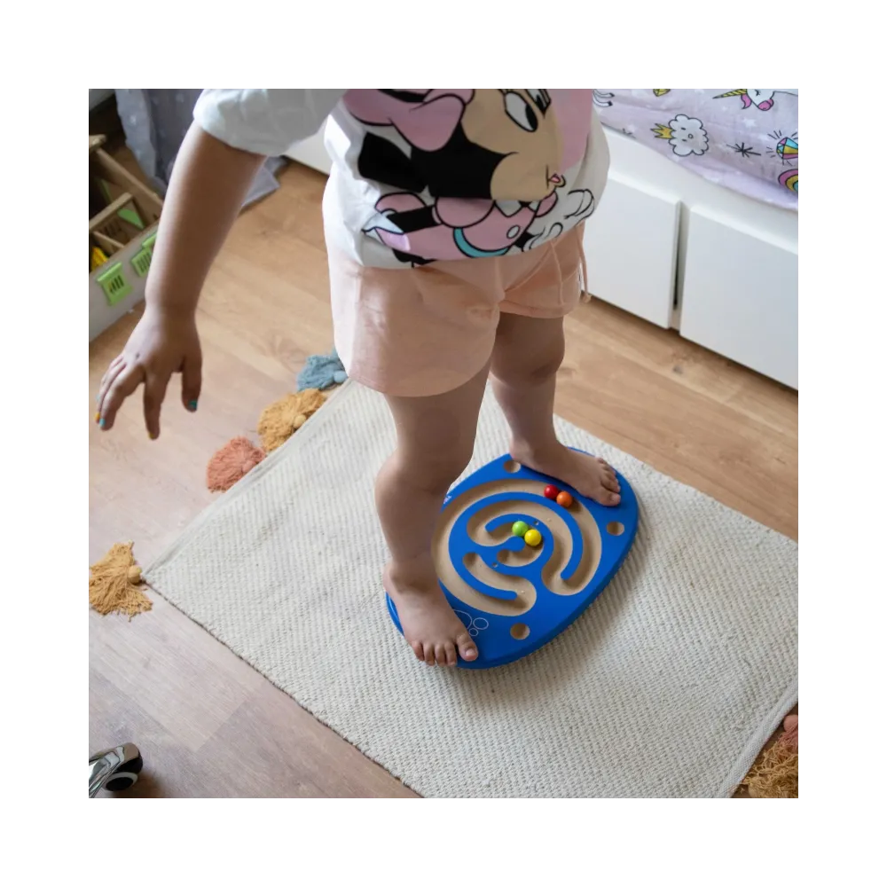 VIGA Sensoryczna Drewniana Deska do balansowania z labiryntem