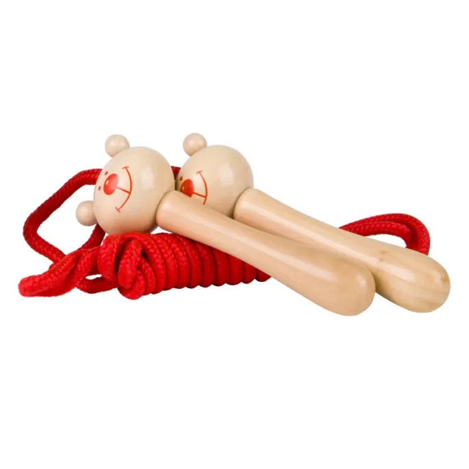 Drewniana skakanka klasyczna dla dzieci z motywem misia Classic World