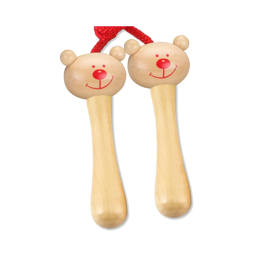 Bezpieczna, biodegradowalna skakanka miś do aktywnej zabawy na dworze