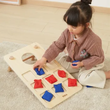 Viga Gra Zręcznościowa 2w1 Kółko i Krzyżyk + Cornhole - Rzut Do celu