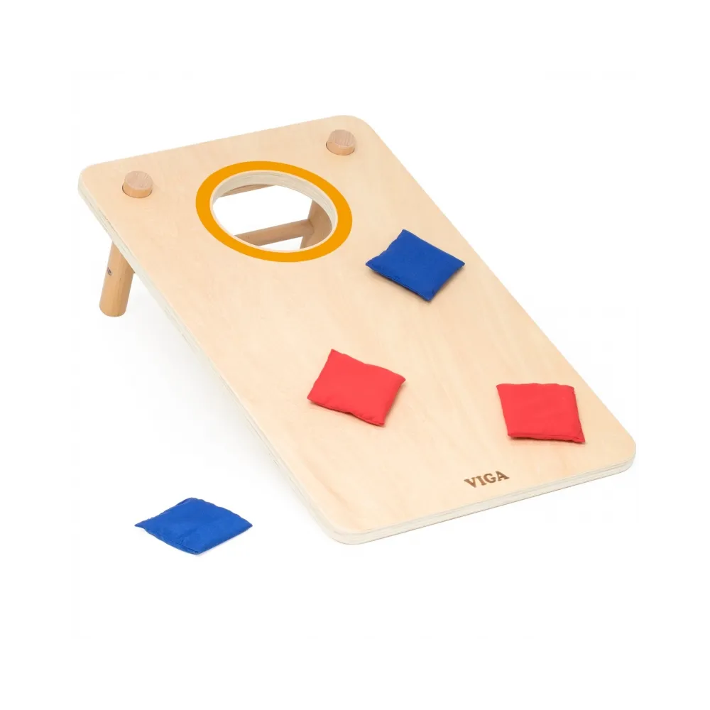 Viga Gra Zręcznościowa 2w1 Kółko i Krzyżyk + Cornhole - Rzut Do celu