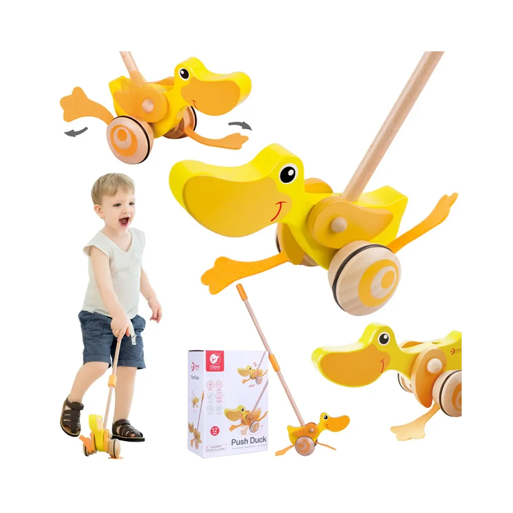 CLASSIC WORLD Pchacz Kaczuszka Drewniany Dla Dzieci