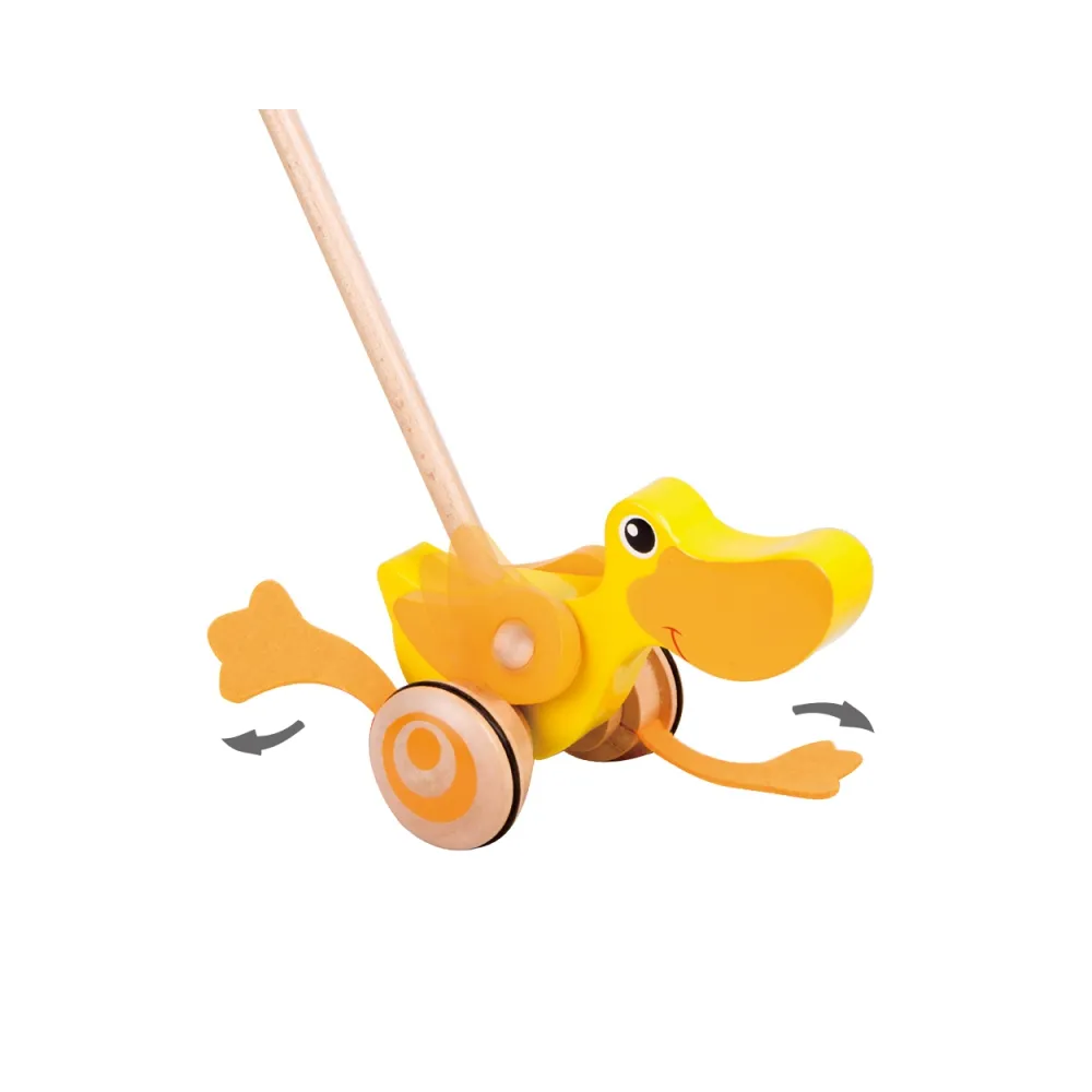 CLASSIC WORLD Pchacz Kaczuszka Drewniany Dla Dzieci