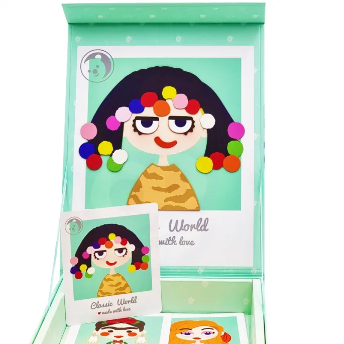 Zestaw rozwija wyobraźnię i zdolności manualne dziecka.