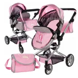 Wózek spacerowy głęboki Spacerówka Gondola 2w1 Różowy G2